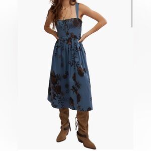 Free People Laters Baby Stretch Cotton Midi Sundress